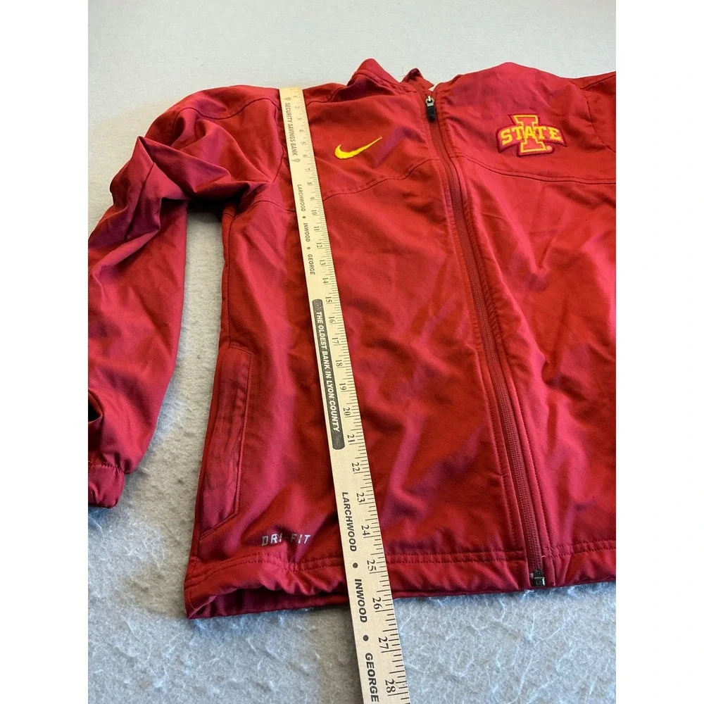 Nike Iowa State Cyclones Dri-FIT Full Zip Jacket Red Athletic Mens Small